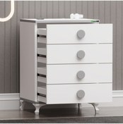 Resim Elegant Yıldız 2 Bebek Odası Takımı - Gri Beyaz 