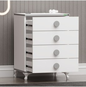 Resim Elegant Yıldız 2 Bebek Odası Takımı - Gri Beyaz 