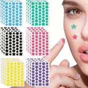 Resim 2000/1400/1120/840/560/280/160/80/40 adet Yıldız Etiketleri, Cadılar Bayramı ve Noel Süs Etiketleri, Parti, Tatil Fotoğraf Süsü, Yüz Süs Etiketleri için Renkli Beş Yıldızlı Etiketler (Bir Renk için 1 Sayfa), Sadece Süsleme İçin (Makyaj İçin Değil) 