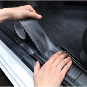 Resim Karbon Fiber Araba Koruyucu Bant 