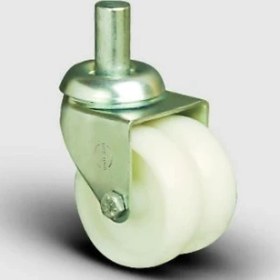 Resim Oynak Pim Bağlantılı, Burçlu, Poliamid Çiftli Sanayi Tekerleği Çap:50 - Et03 Zkz 50 