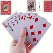 Resim 1 Deste İşaretli Striptizci Sihirbazlık Kartları - Beyaz ve Kırmızı Maça Ası İşaretli Oyun Kartları Yakın Plan Sokak İllüzyonları, Zihin Oyunları Hileleri, Büyücü Aksesuarları ve Kart Sihirbazlığı Şantları için 