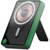 Resim Momax IP132HKG Power X Pro+Magnetic Wireless 10000 mAh Standlı + USB-C Kablo Powerbank Yeşil 