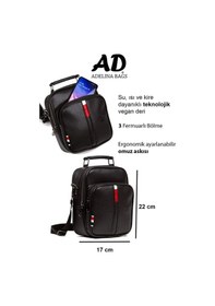 Resim Adelina Bags Adelina Siyah Deri El Ve Omuz Çanta Ve Mekanizmalı Kartlık Set (550399920) Siyah 