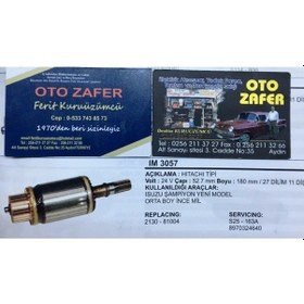 Resim Im3057 Marş Kollektörü Isuzu Champıon Ym Ince Mıl Orta Boy 24volt 