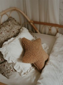 Resim Teddy Yıldız Yastık Kahve 