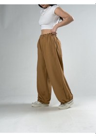 Resim Cocopelli Kahverengi Kadın Oversize Pantolon Coc3175 
