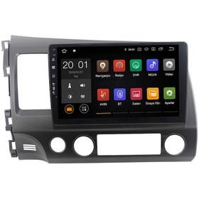 Resim Android 10.0 MTK 8227 2+16G Honda Civic FD6 Multimedya Navimex 