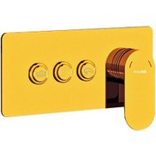 Resim Fause Ankastre Banyo Bataryası Comfort 3 Yönlü Gold Kab103-3G Gold 