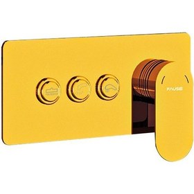 Resim Fause Ankastre Banyo Bataryası Comfort 3 Yönlü Gold Kab103-3G Gold 