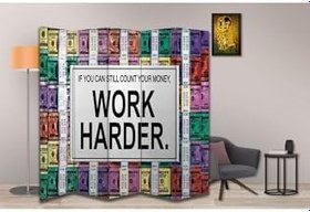 Resim Motivasyon Temalı Özel Tasarım Paravan Room Divider PRV1072, 180 x 180 