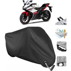Resim Yamaha Yzf R25 Motosiklet Branda (Bağlantı, Kilit Uyumlu)-Siyah (457277031) 