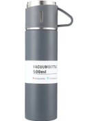Resim Vkemall 500ml 304 Çelik Termos Bardak, 12 Saat Isı Saklama, Damlacık Önleyici Kapağı, Ev/ofis/doğa İçin Gri Renk EP19 