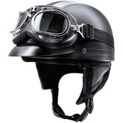 Resim Devils Eye Yarım Kask Yüksek Yoğunluklu Tek Beden 55 - 62 Cm. Pk46o9 Siyah - Gümüş 