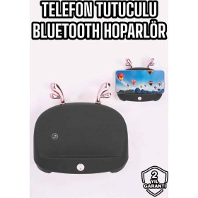 Resim Techno Stock Telefon Tutuculu Akıllı Hoparlör Yüksek Ses Hoparlör 