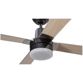 Resim Alsanfan Pilot Siyah Motorlu kahverengi Kanatlı Tavan Vantilatörü 