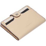 Resim Bej Deri Unisex Kredi Kartlık - S1KK00001653-A56 