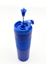 Resim FLYON Yüksek Kaliteli Sıcak ve Soğuk French Press Çelik Termos Kupa Bardak Mug 500 ML Kahve ve Bitki Çayı 