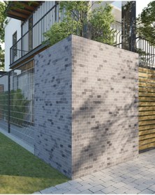 Resim TUQCO Doğaltaş Fileli 5 X 10 Muğla Beyazı - Gümüş Eskitme Mermer Mozaik 