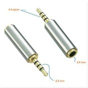 Resim 2.5Mm Erkek To 3.5Mm Dişi Stereo Dönüştürücü 