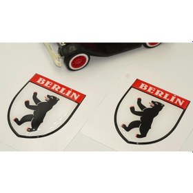 Resim Berlin Logo Damla Silikon Sticker 2 Li Set 