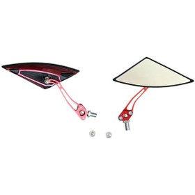 Resim Modifiye Üçgen-yarasa Kırmızı Ayna 8-10 Mm -1767 