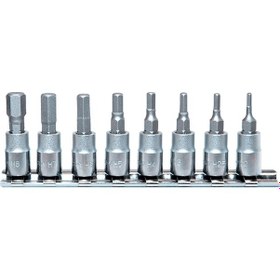 Resim Nttools 8 Parça 1/4" Cr-v Allen Lokma Seti 