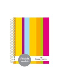 Resim Faber-castell Sert Kapak Sep.3+1+1 Renkli Çizgiler Defter 200 Yaprak 