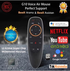 Resim TıkHızında Android Sihirli Sesli Kumanda- Smart Remote Voice Controller Air Mouse Wirelles 
