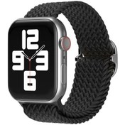 Resim Koodmax İos Uyumlu Watch 1 2 3 4 5 6 7 8 Se Ultra Solo Loop Hasır Örgü Tokalı Kordon 42 44 45 49mm 