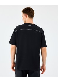 Resim Skechers M Graphic Tee Reflect Logo Oversize T-shirt Erkek Siyah Tshirt S231094-3817 Siyah 