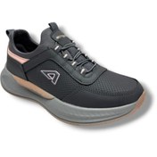 Resim Cakgo Acropol 137-26 Cilt Deri Slip On Anatomik Kadın Sneaker Füme Pudra 36-40 