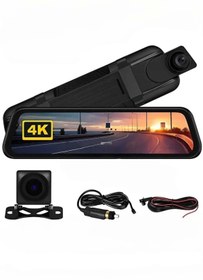 Resim Vothoon 4k Ips Ekran Tam Dokunmatik 9.66” Dikiz Ayna Araç Içi Kamera (4K ÖN 1080P ARKA) | Carplay 