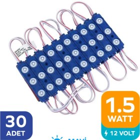 Resim ŞANLED 3 Ledli Parmak Led Modül 1.5W 2835 Smd Mercekli Beyaz,gün Işığı,mavi,kırmızı,yeşil,amber 12V 