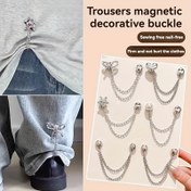 Resim 1/4/6 adet Manyetik Pantolon Klipsi - Ağır Hizmet Manyetik Kapatma, Pantolon, Kot, Elbise için Dikiş Gerektirmeyen Klipsler - Resmi ve Rahat Kıyafetler için Güvenli Tutma - Kadın Giyim Aksesuarları (1/4/6 adet Seçenek), Pantolon Ayarlaması, Dekoratif Toka, Dayanıklı Yapı, Moda Tutkunları, Kadınlar için Küpe, Çift Delikli Küpe, Çift Heliks Küpe, Kemer Kadınlar, Siyah Çiçek Tokası, Elde Yıkama Bakımı, Zarif Pantolon Tasarımı, Metal Toka Detayları, Lüks Toka Kemer, Ayakkabı Tokası 