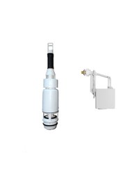 Resim Visam Slim 80 Gömme Rezervuar Boşaltma Grubu , 3/8 Doldurma Grubu Beyaz 