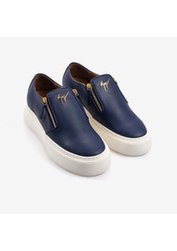 Resim Giuseppe Zanotti Fermuarlı Erkek Spor & Sneaker Ayakkabı Eu40010 Navy Blue 