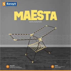 Resim UltraNova Lady Maesta Metal Çamaşır Kurutma Askısı 180x131x61 Cm Beyaz 