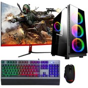 Resim DRx326 Ryzen 5 3600 16 GB 256 GB M.2 NVME SSD 4 GB GTX750ti 27'' Curved Masaüstü Oyun Bilgisayarı Dragos