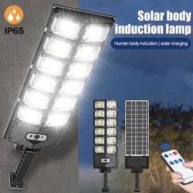 Resim ANKRIYUL 504 LED'li Güneş Enerjili Sokak Lambaları, Kontrollü Su Geçirmez Güneş Işığı, Duvar Lambaları Alacakaranlık'tan Şafağa, Bahçe için Güneş Sel Işığı 