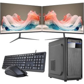 Resim Rowork RKT660887 i5-14400 16 GB 480 GB SSD Çift 24" Free Dos Masaüstü Bilgisayar 