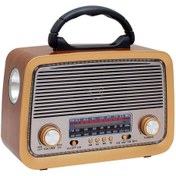 Resim PrimeSegment Rt-301 Nostaljik Radyo Bluetooh Müzik Kutusu Fm-sd Kart-aux 