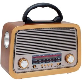 Resim PrimeSegment Rt-301 Nostaljik Radyo Bluetooh Müzik Kutusu Fm-sd Kart-aux 