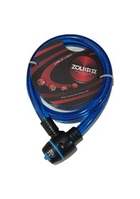 Resim Bisiklet ve Motosiklet Kilidi 15X1000 mm Anahtarlı Kilit Mavi 