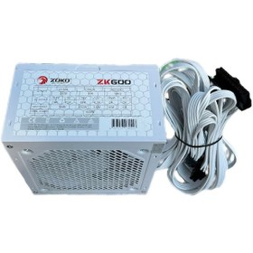Resim Zoko ZK600 600W 12 CM Fanlı Güç Kaynağı Beyaz 