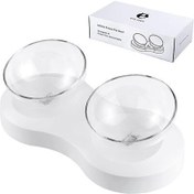 Resim ELS Pet Kedi ve Köpek İkili Şeffaf Mama ve Su Kabı 