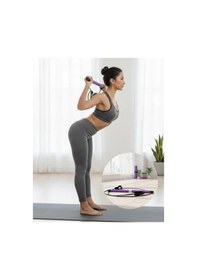 Resim Cojans Pilates Bar Direnç Çubuğu Kas Tonlama Ve Esneklik Artırıcı Tasarım Çok Renkli 