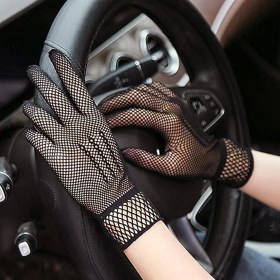 Resim MCM Group Siyah Renk Likralı File Eldiven Parmaklı Örgü Eldiven Yetişkin Boy 