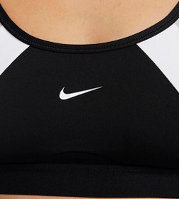 Resim Nike Siyah - Beyaz Sporcu Sütyeni DQ5128-010 W NK DF INDY LOGO BRA 6M 