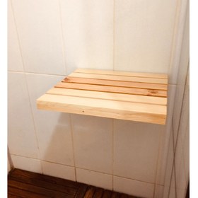 Resim Ahşap Banyo Tabure Katlanır 